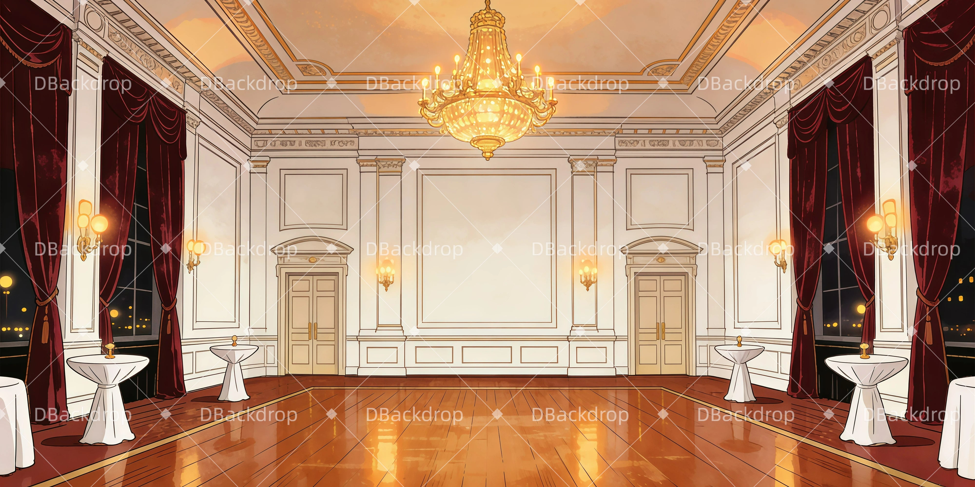 Vorhänge Theater Manhattan Ballroom Backdrops Theater GQ62-T47