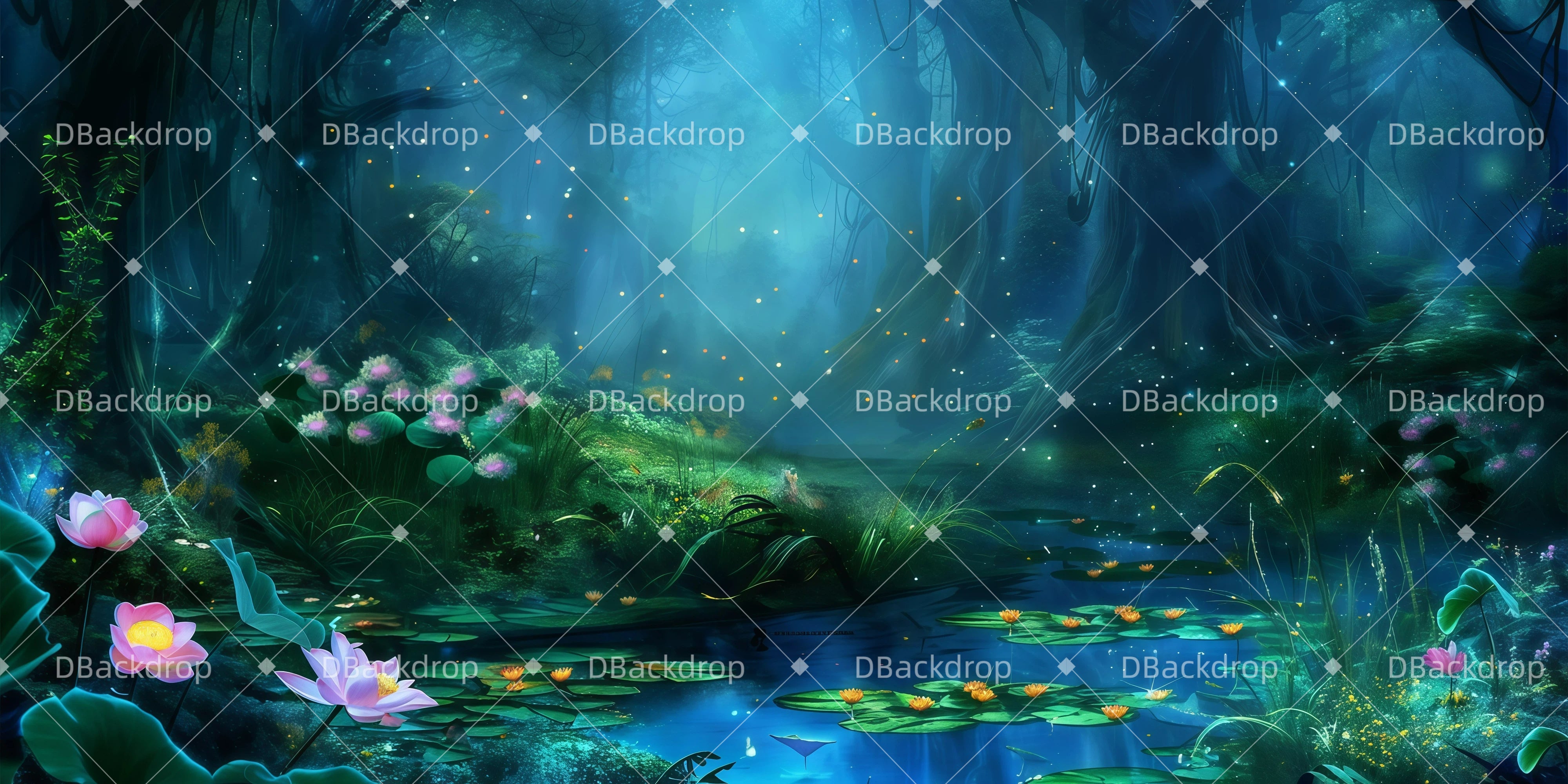 Wald-Bühnenkulisse Blumenpalast Kino-Kulisse GQ62-T16