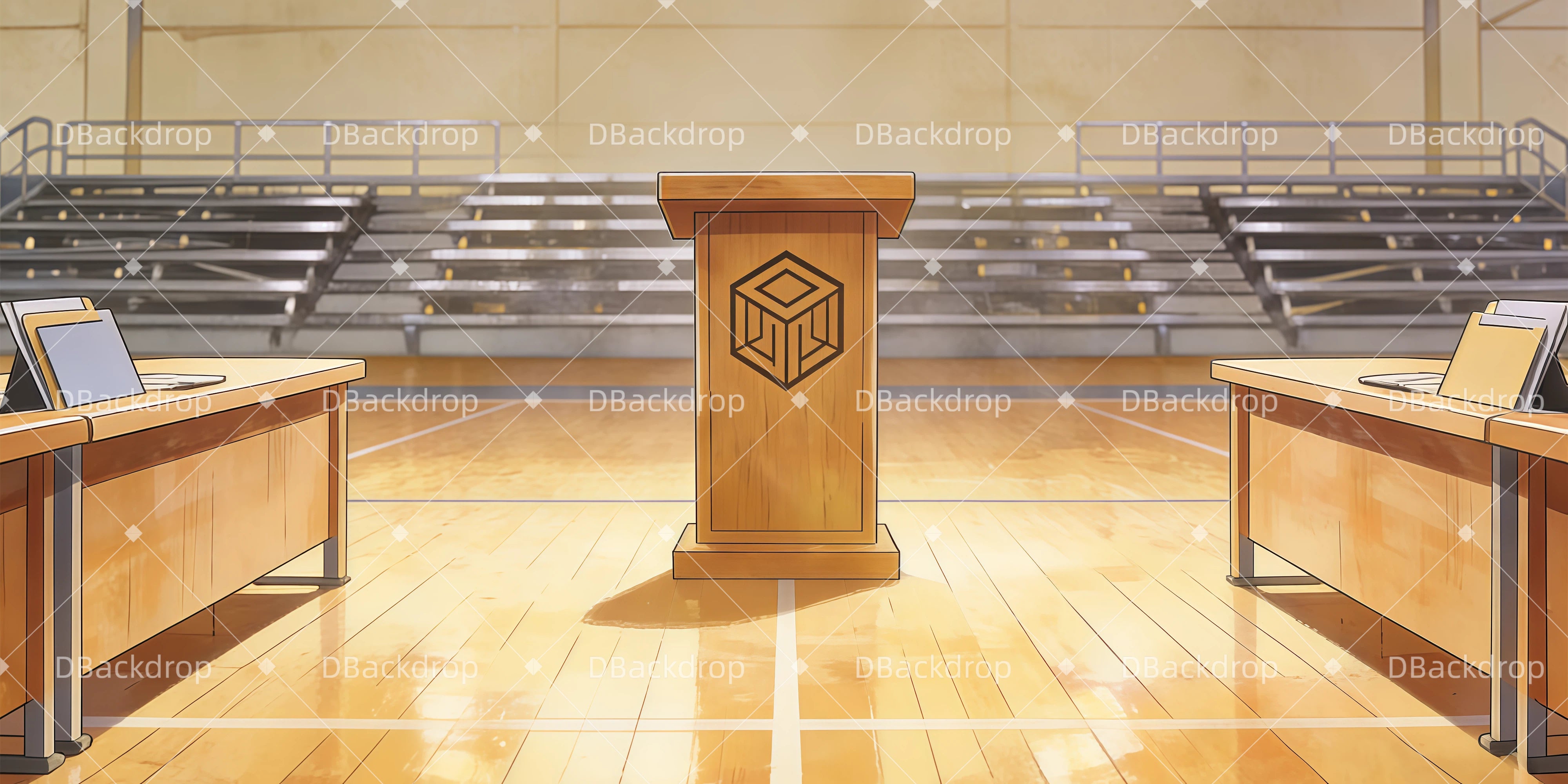 Professionelle Bühnenkulissen Moderatorenpult Theaterkulisse GQ62-T2