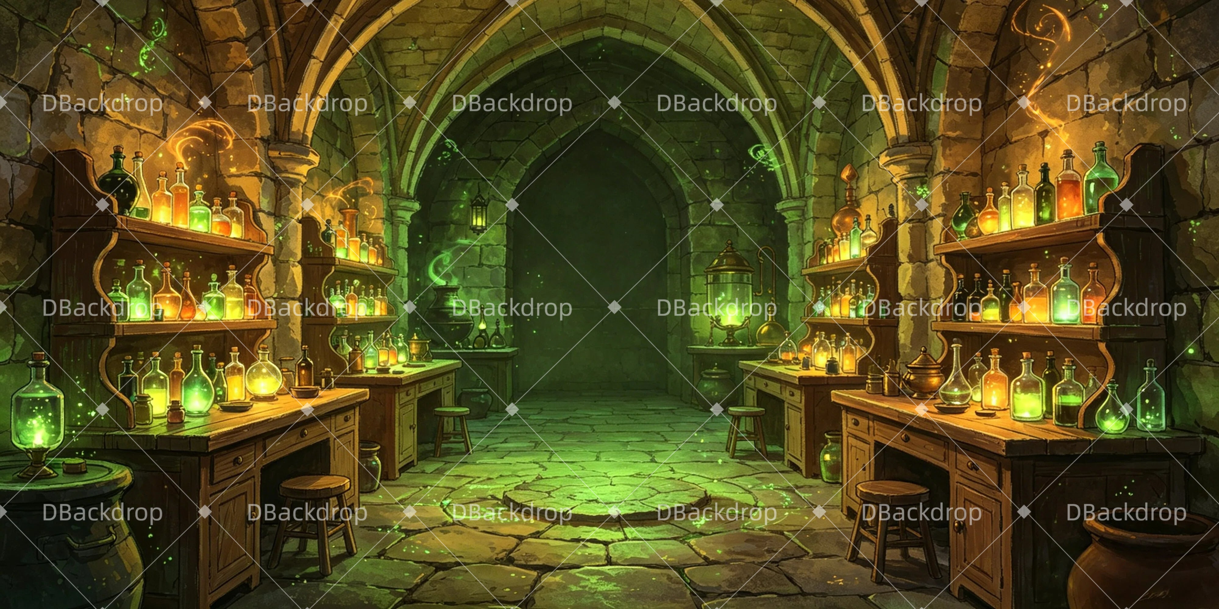 Bühnenhintergrund Ideas Potion Classroom Cheap Theater Hintergrunds GQ65-T14