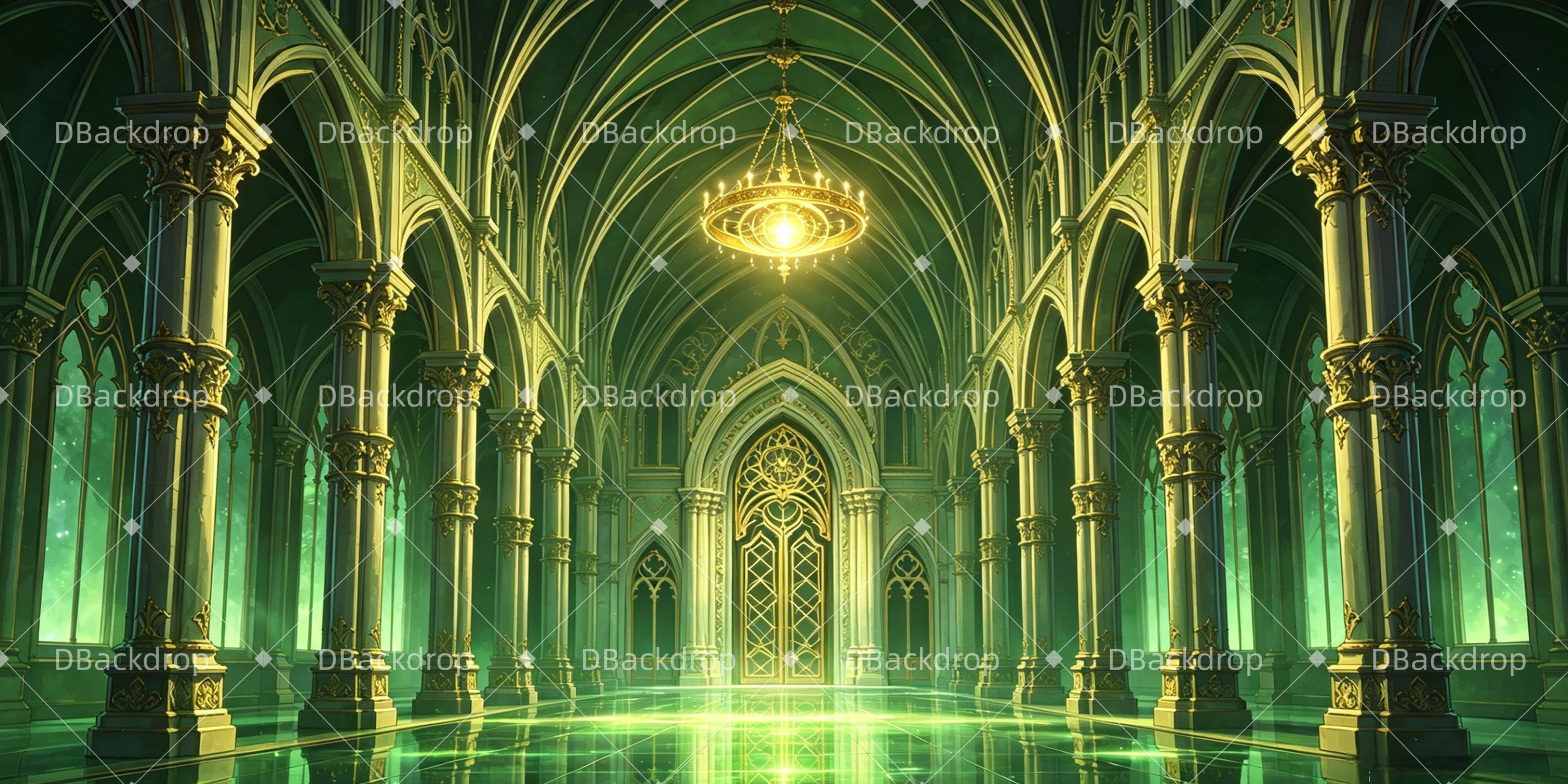 Bühnenhintergrund Magic Ministry Hall Hintergrund For Theater Play GQ65-T15