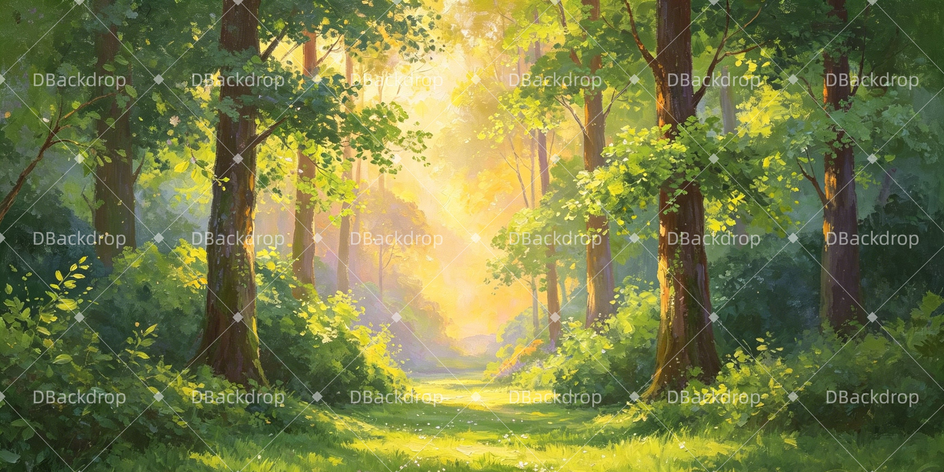 Kulissenhintergrund für Schulaufführungen Wald Path Bühnenhintergrund GQ65-T1