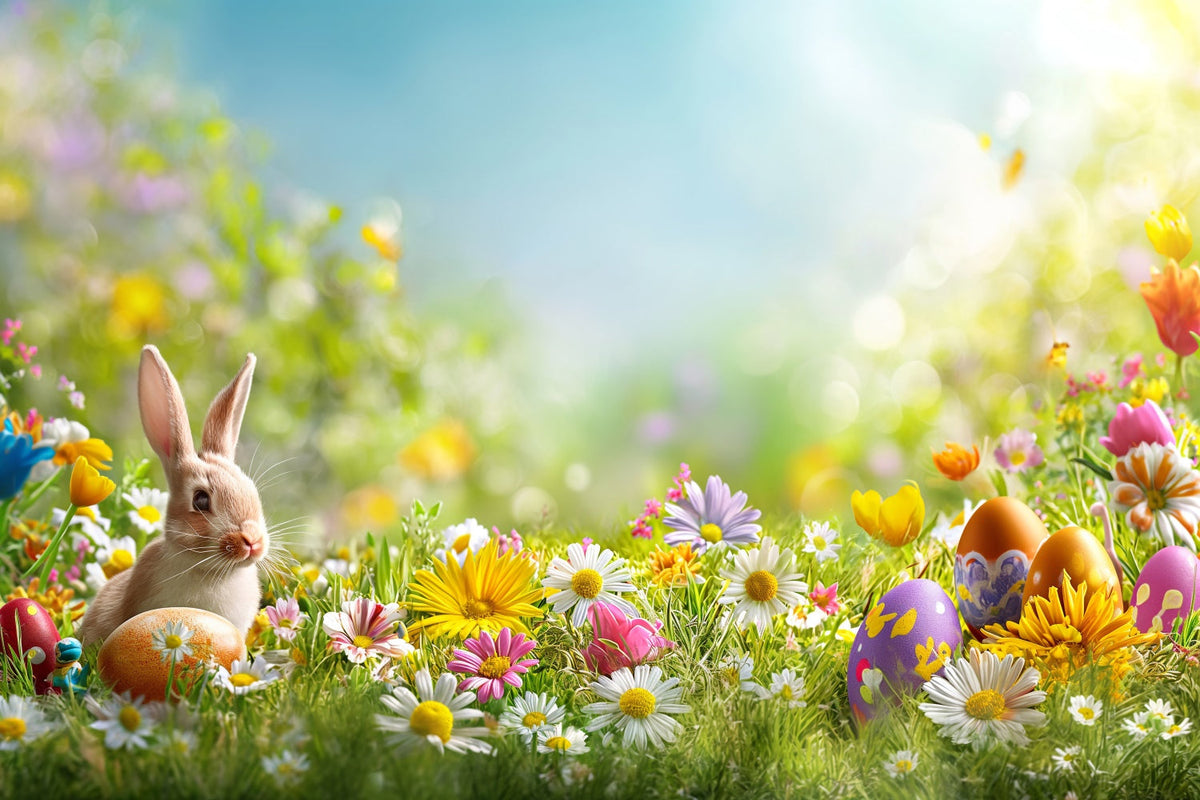 Avezano Frühlings-Fotohintergrund – Garten & Blumen Landschaft Für Fotos & Parties