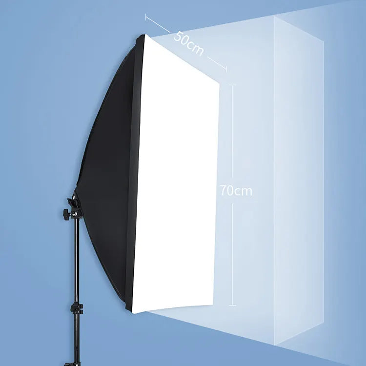 Professionelles Fotolicht 2 Stück Softbox-Beleuchtungsset mit Glühbirnen BP1691