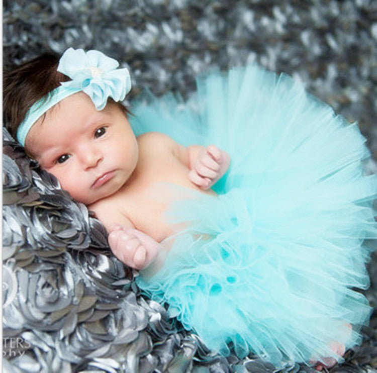 Neugeborenes Fotografie Requisiten Tutu Rock Kleid mit passendem Stirnband für Baby Girl