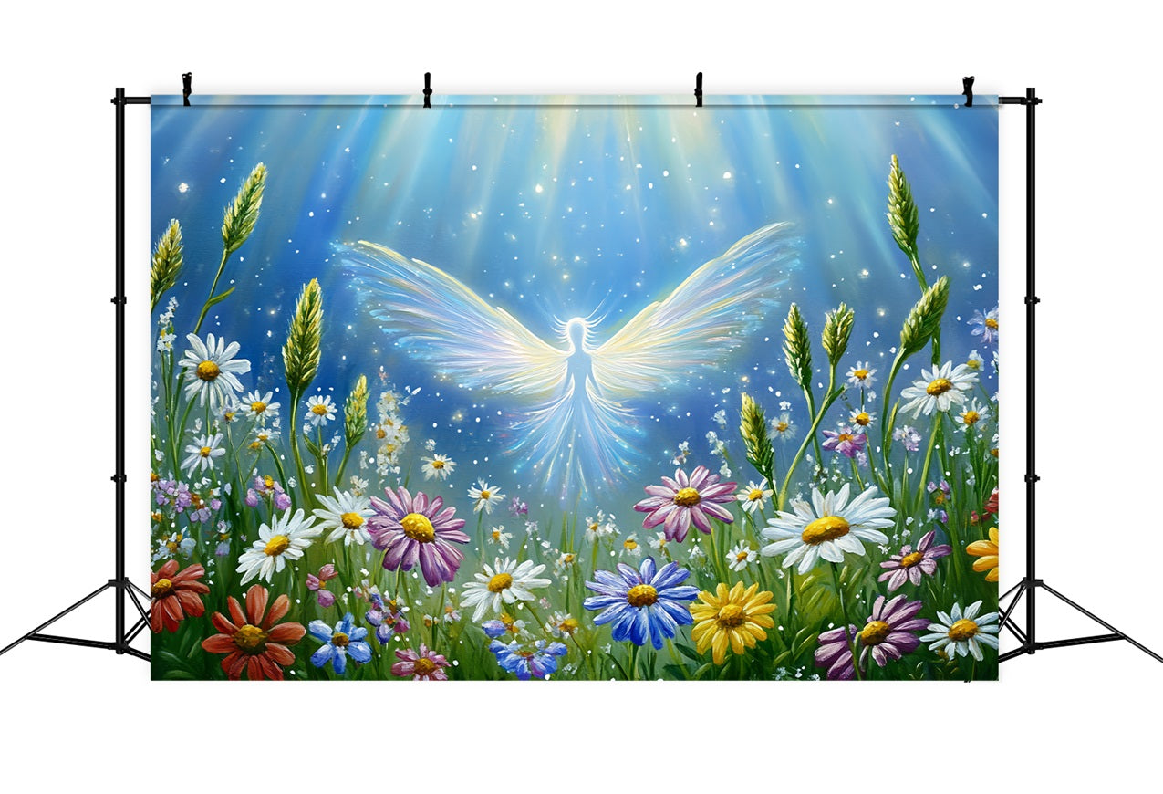 Fotografie Frühling Backdrops Angelic Glow Wildblumen Backdrop LXX1-12