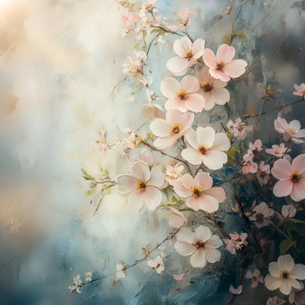 Fotografie Backdrops Frühling Pastell Floral Art Backdrop LXX1-137