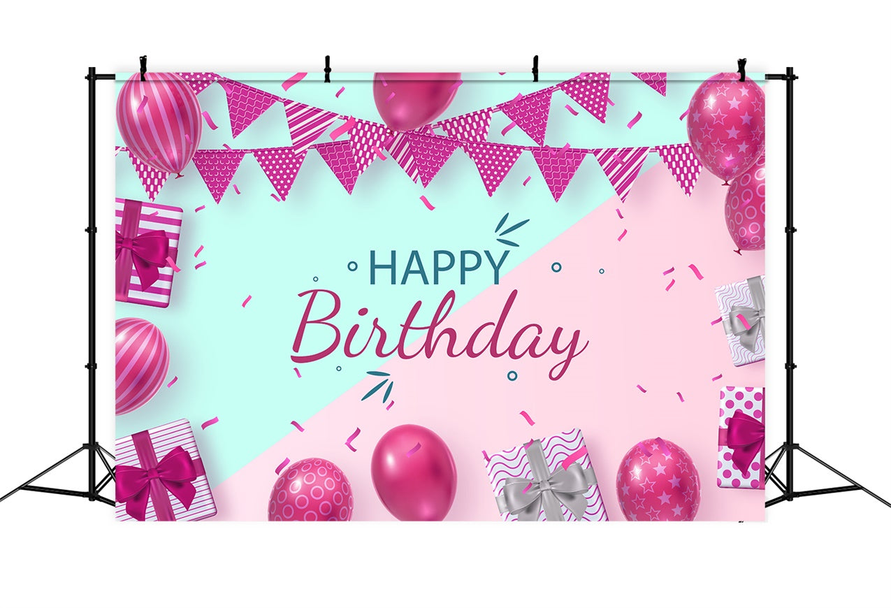 Personalisierte Backdrops Geburtstag Ballons Party Geschenke Backdrop LXX1-250