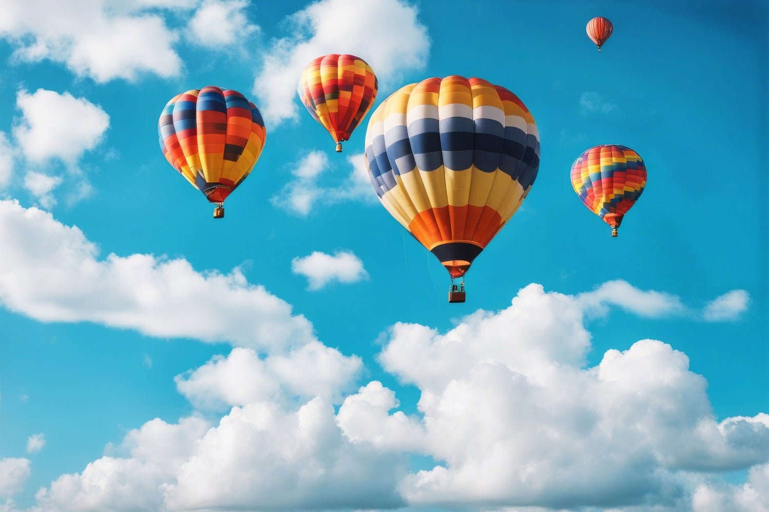 Wolken Backdrop Bunte Abenteuer Himmel Ballon Backdrop LXX1-331