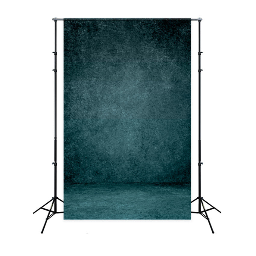 Texturierte Fotografie Hintergrundkulisse Moody Teal Floor Backdrop LXX1-421