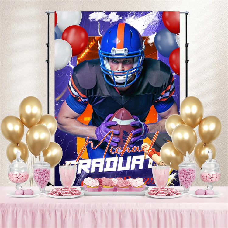 2025 Graduation Backdrop Lila Sturm Custom Graduation Party Backdrop LXX4-153