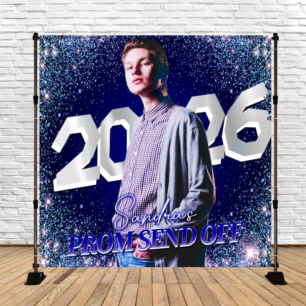 Prom Fotohintergrund Sparkle Celebration Personalisierte Party Abschlussfeier Hintergrund LXX5-218