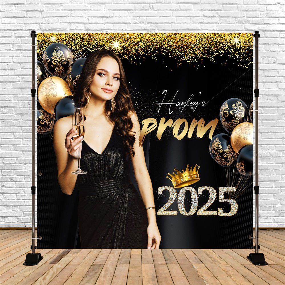 Abschlussball-Hintergrund Glamour Ballon Personalisierte Party Abschlussfeier Hintergrund LXX5-230