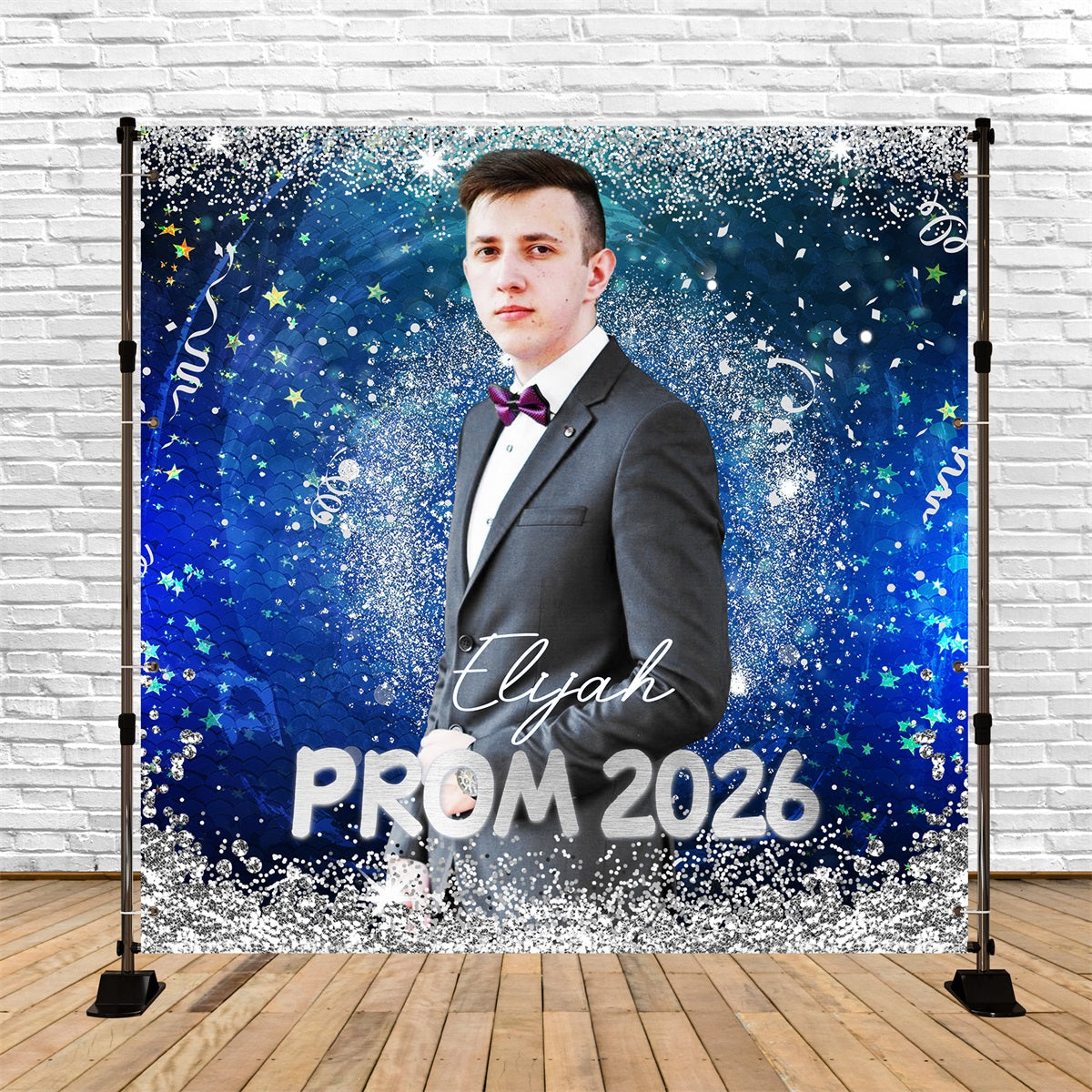 Prom Backdrop Ideen Midnight Sparkle Personalisierte Party Graduation Backdrop LXX5-234