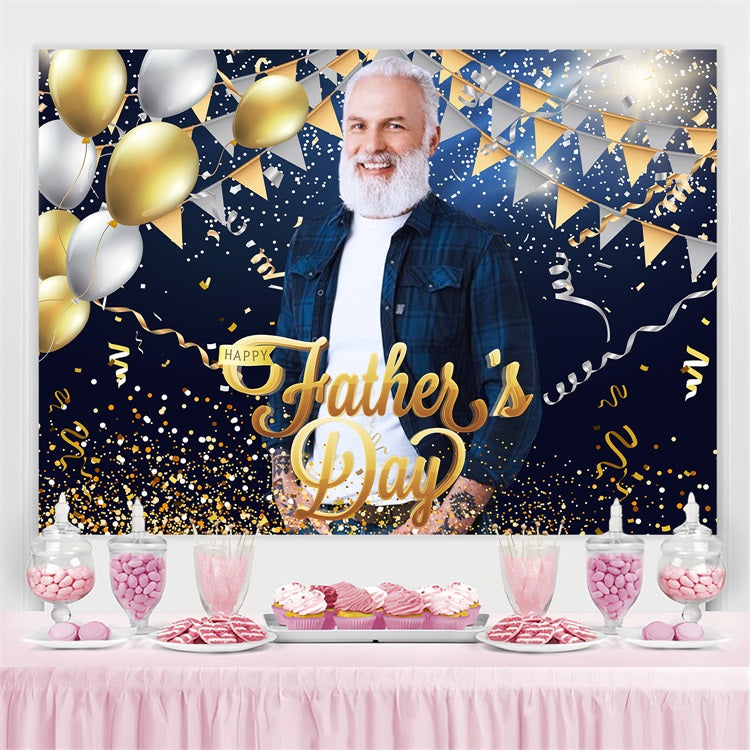 Hintergrund für Vatertag Luftballons funkelnde Feier benutzerdefinierte Kulisse LXX5-27