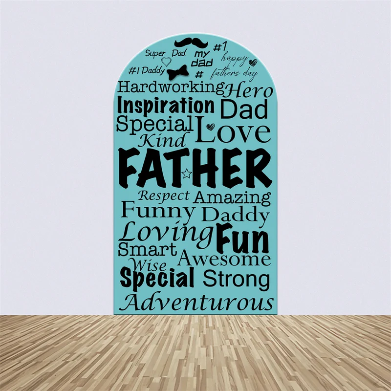 Vatertag Backdrop Liebevolle Worte Personalisierte Bogen Backdrop Kit LXX5-8