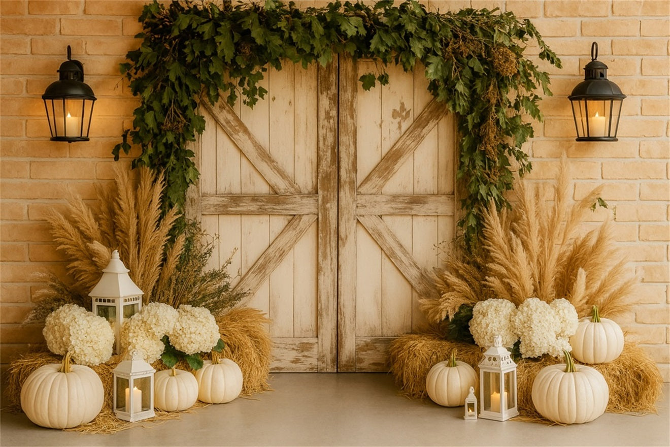 K¨¹rbis-Hintergrund Neutrale Pampas Eleganter Eingang Thanksgiving-Fotohintergr¨¹nde LXX510-28