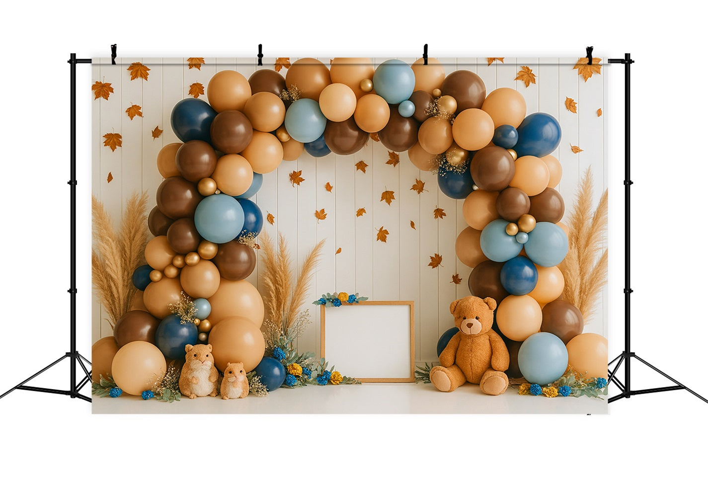 Herbst-Hintergrundideen Ballonbogen Gem¨¹tliche Feier Thanksgiving-Hintergrundideen LXX510-45