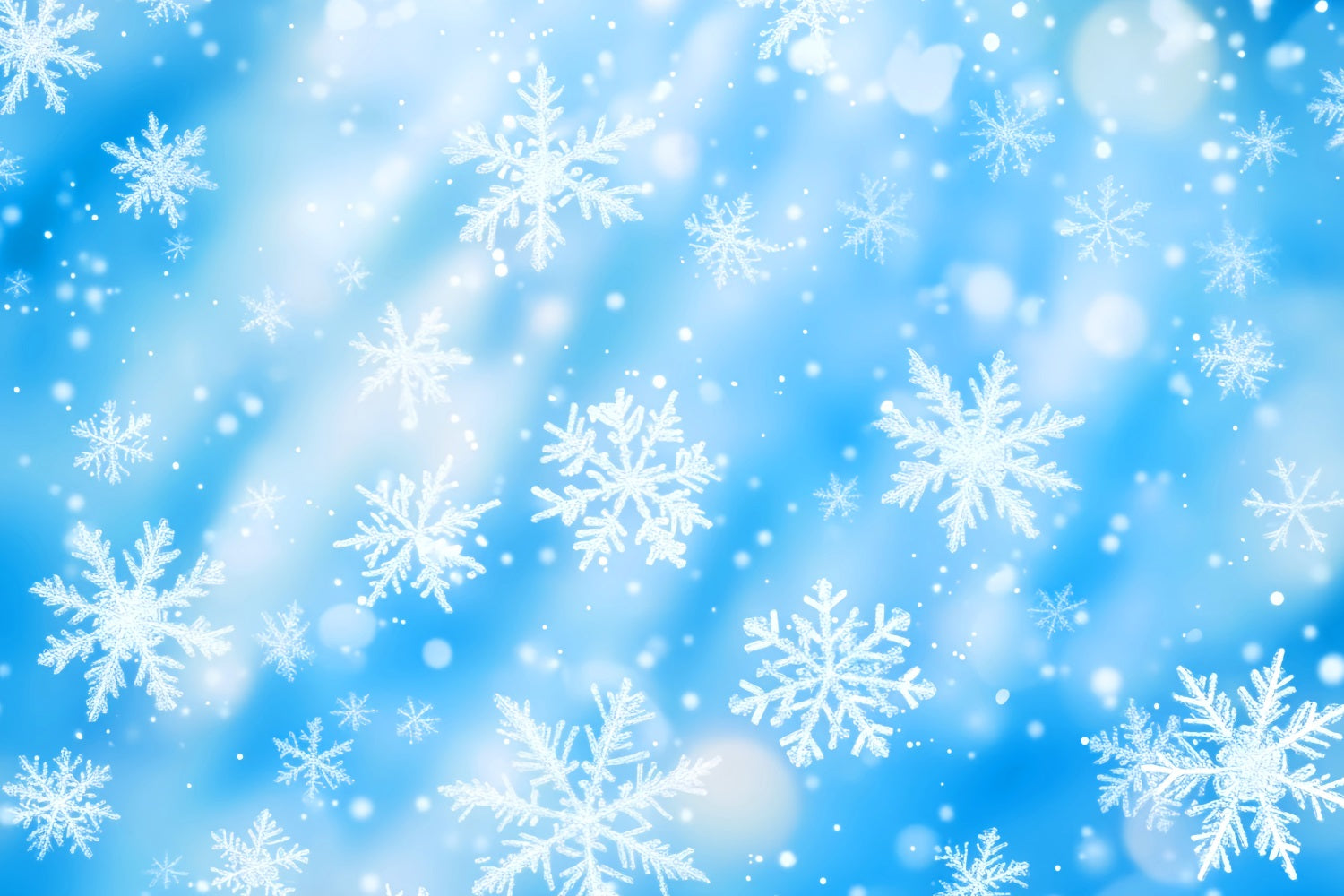 Schneeflocken-Hintergrund Blaue Kristallschneeflocken Tanz Winterfotografie-Hintergründe LXX510-91