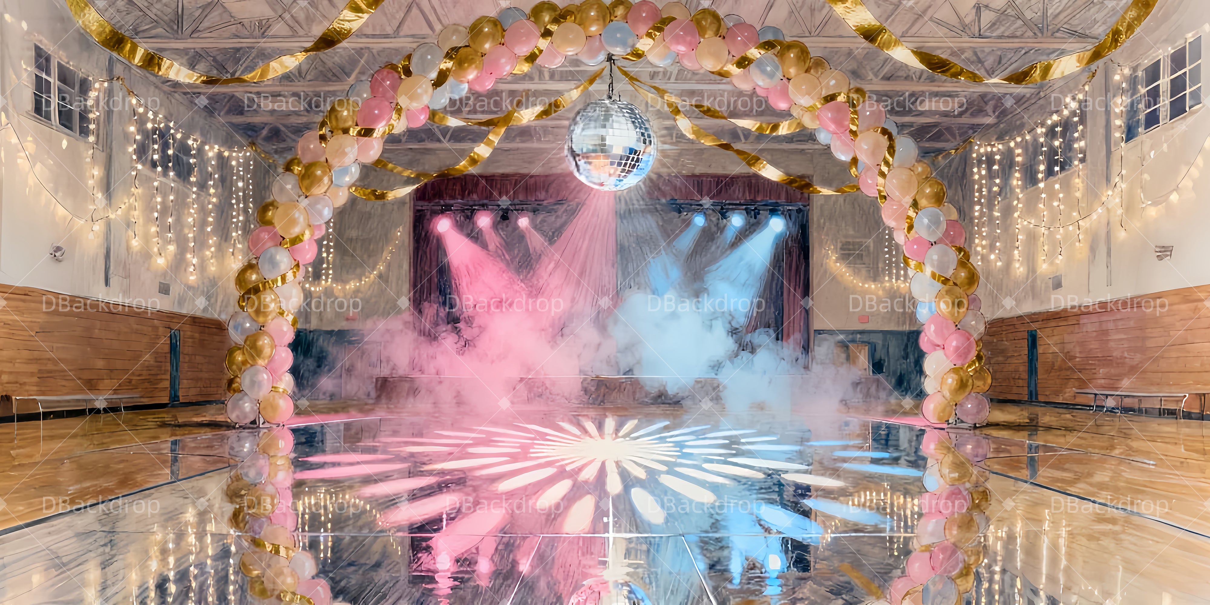 Theatervorhang offen Nebulöse Tanznacht Theater Vorhang auf LXX510-T14