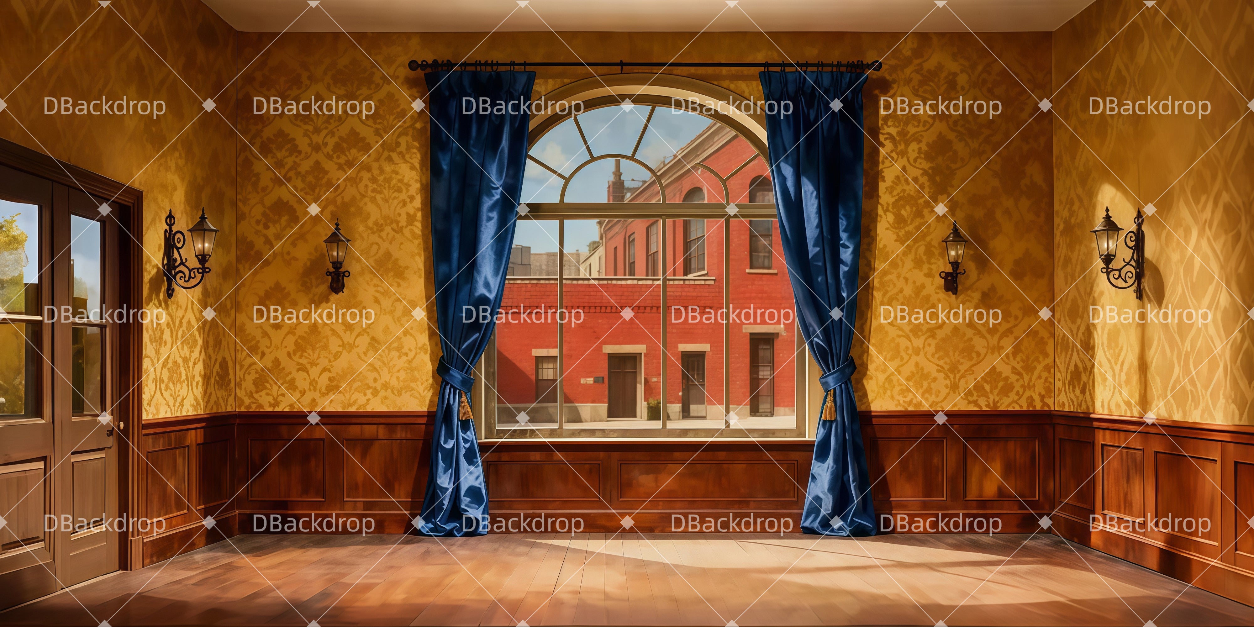 Theater Backdrops Pulitzers-Büro Theater gardinen LXX511-T28