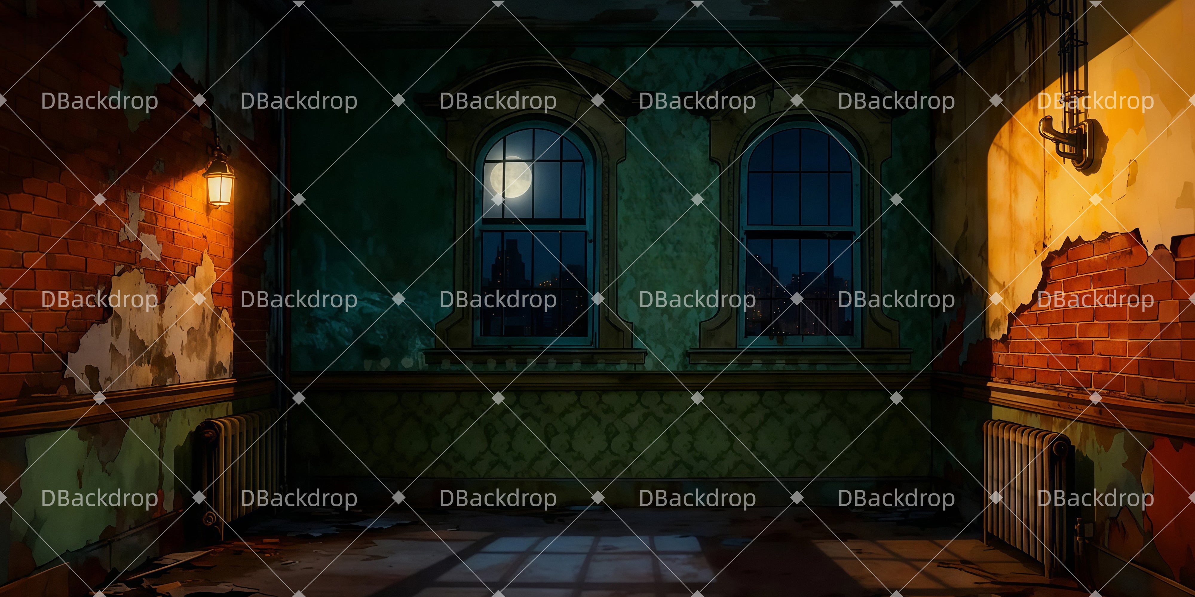 Theater Vorhang bild Das Waisenhaus-Innenraum Backdrop Theater LXX511-T46