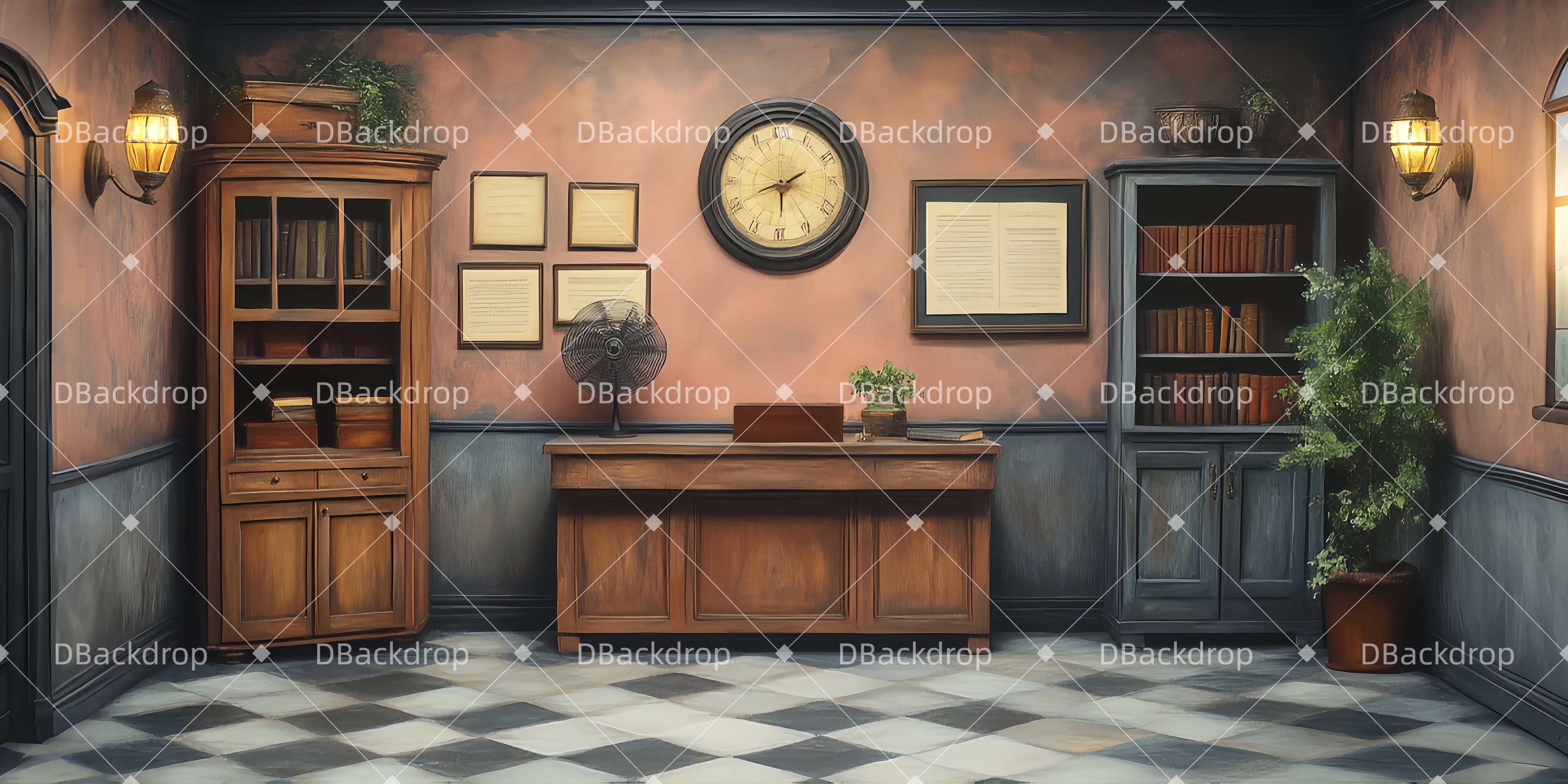 Theater Backdrops Orins Zahnarztpraxis Theater gardinen LXX511-T5