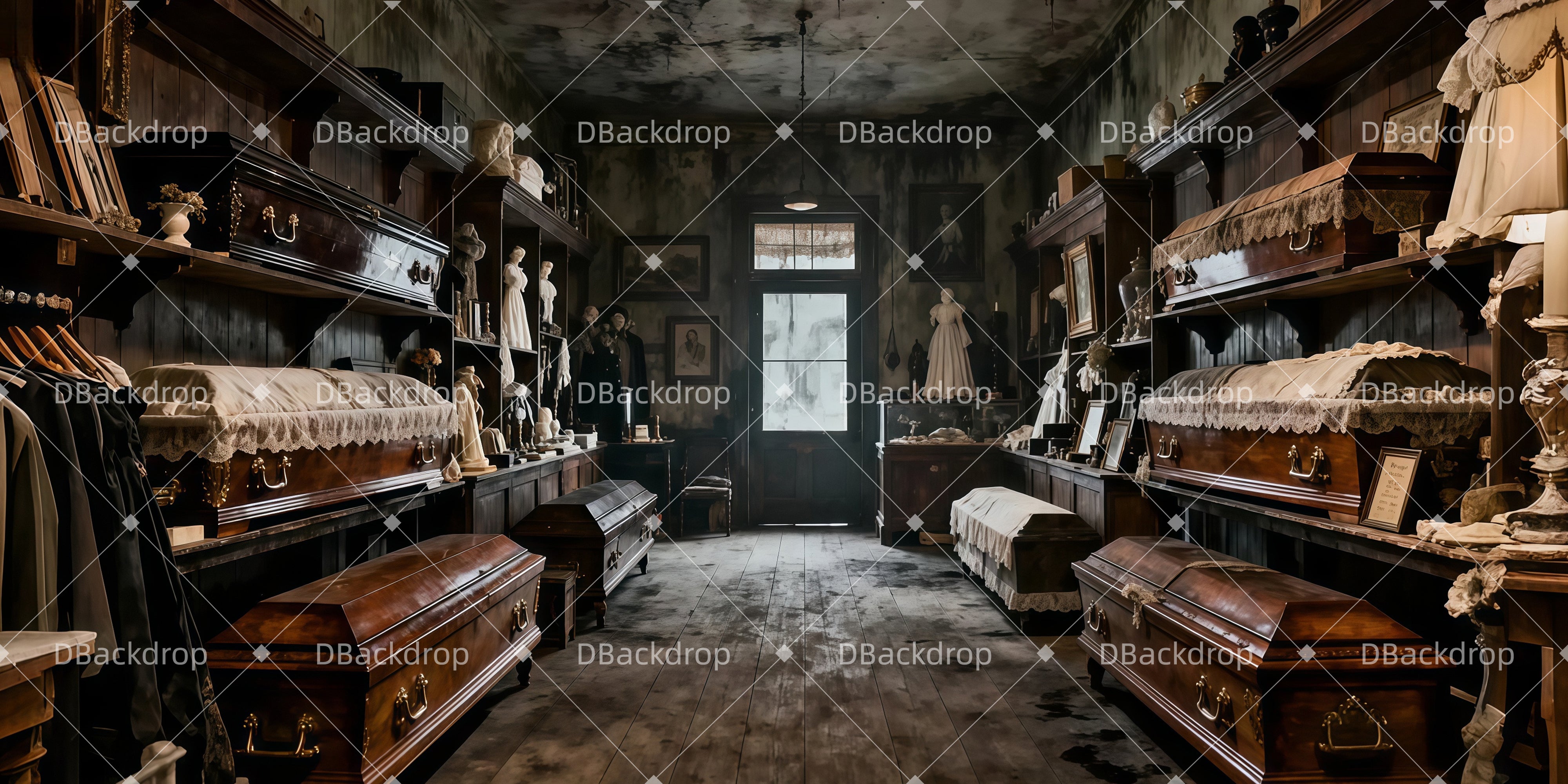 Vorhänge Theater Sowerberrys-Sarg-Laden Backdrops Theater LXX511-T50