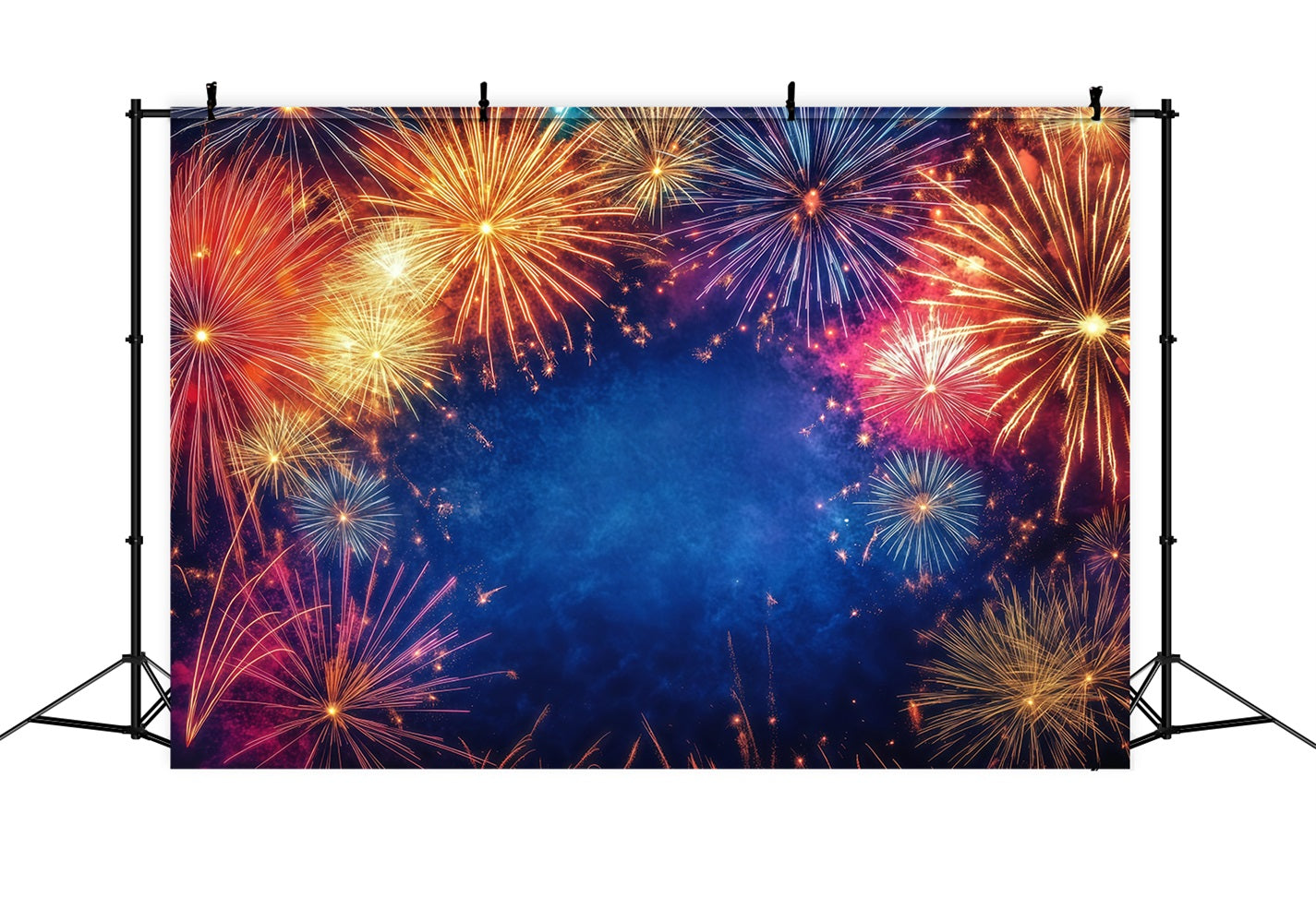 Neujahrs-Hintergrund Strahlendes Feuerwerk Happy New Year 2026 Banner LXX512-10