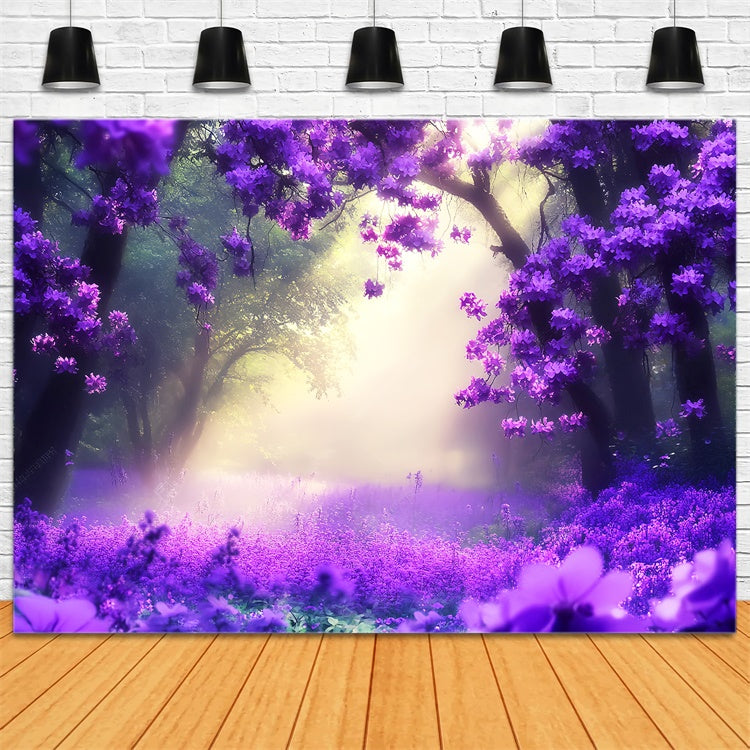 Wald Fotohintergrund Mystic Violet Dream Backdrop LXX57-106