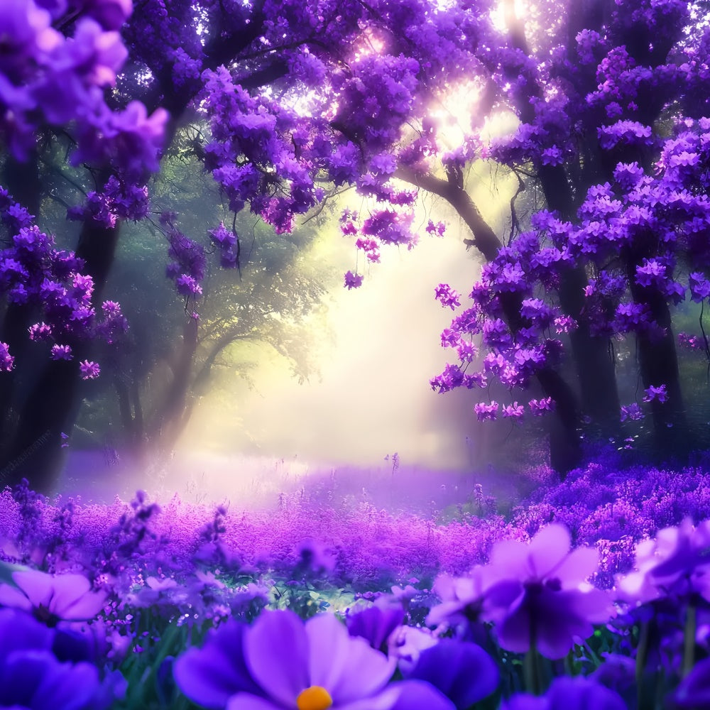 Wald Fotohintergrund Mystic Violet Dream Backdrop LXX57-106