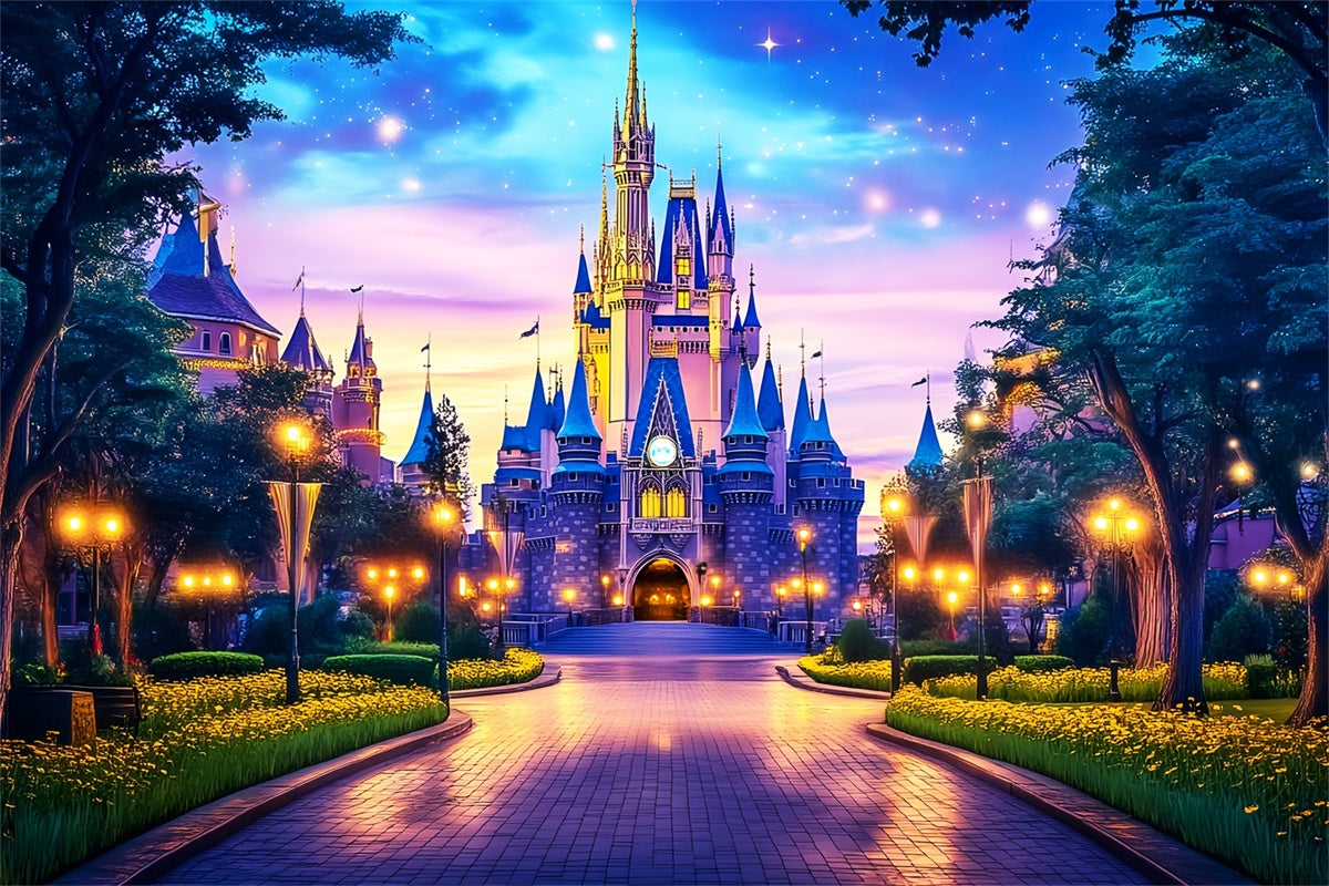 Feenwald-Hintergrundkulisse Twilight Dream Palace Hintergrundkulisse LXX57-116