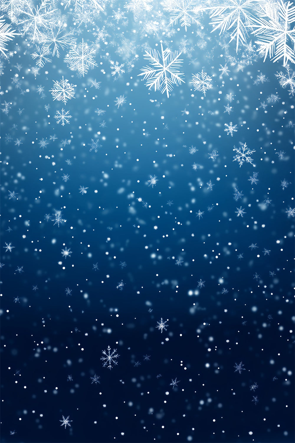 Blaue Hintergrundkulissen Fallende Schneeflocken Funkelnde Hintergrundkulisse LXX57-257