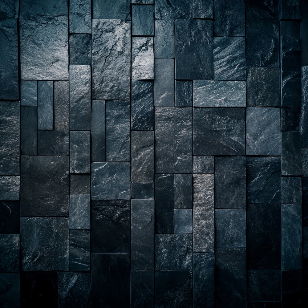 Backdrop Portrait Matte Steinfliesenwand Dunkler Hintergrund LXX57-270
