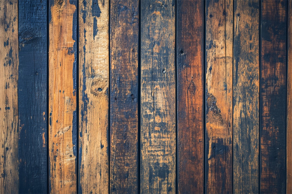 Holz Fotokulisse Verblasste Indigo Maserung Kulisse LXX57-316