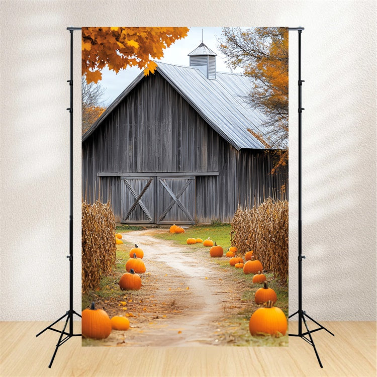 Barn Backdrop Rustic Harvest Trail Herbst Foto Hintergrund LXX57-399