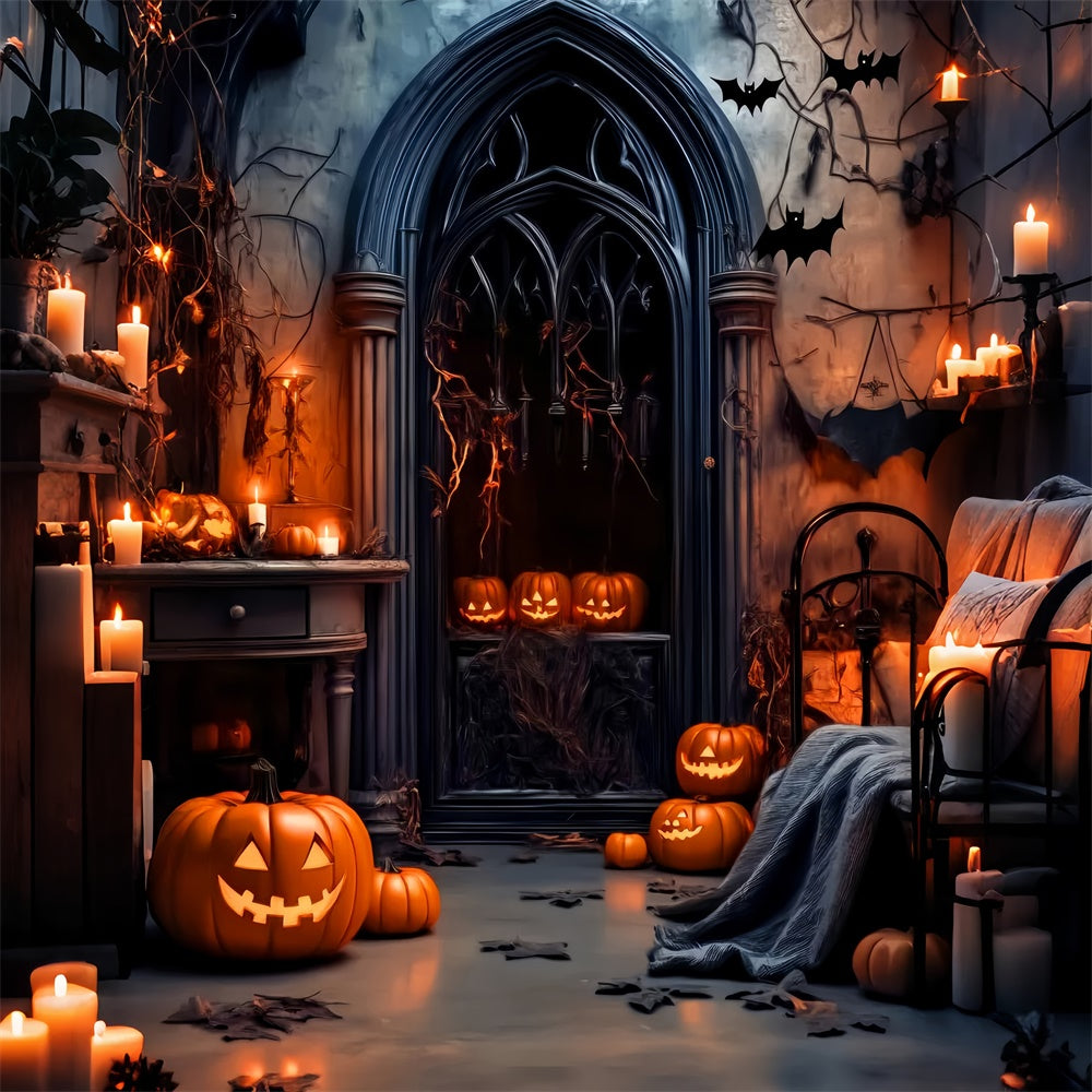 Halloween Backdrop Ideen Schatten Gothic Window Foto Hintergrund LXX58-1