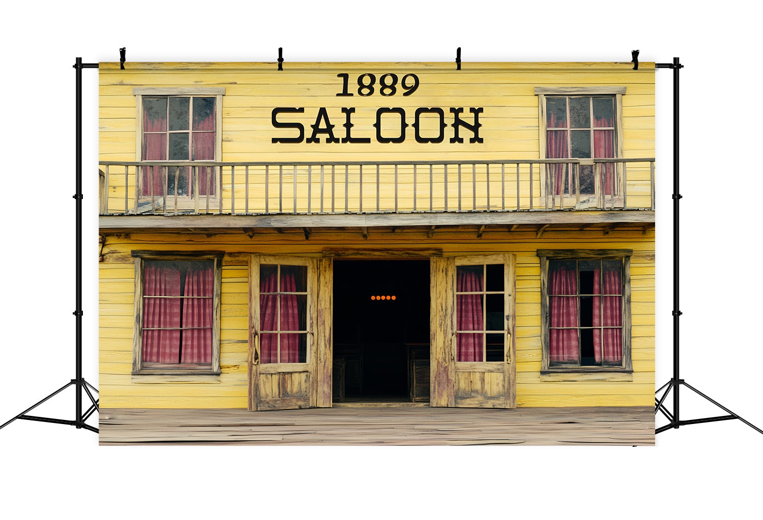 Herbst-Foto Hintergrund Vintage Gelb Western Saloon Western-Foto Hintergrund LXX58-202