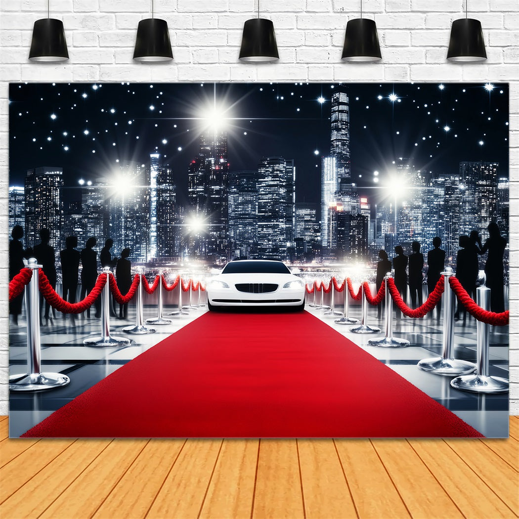 Paparazzi-Roter-Teppich-Foto Hintergrund Luxusauto-Ankunft Hollywood-Foto Hintergrund LXX58-325