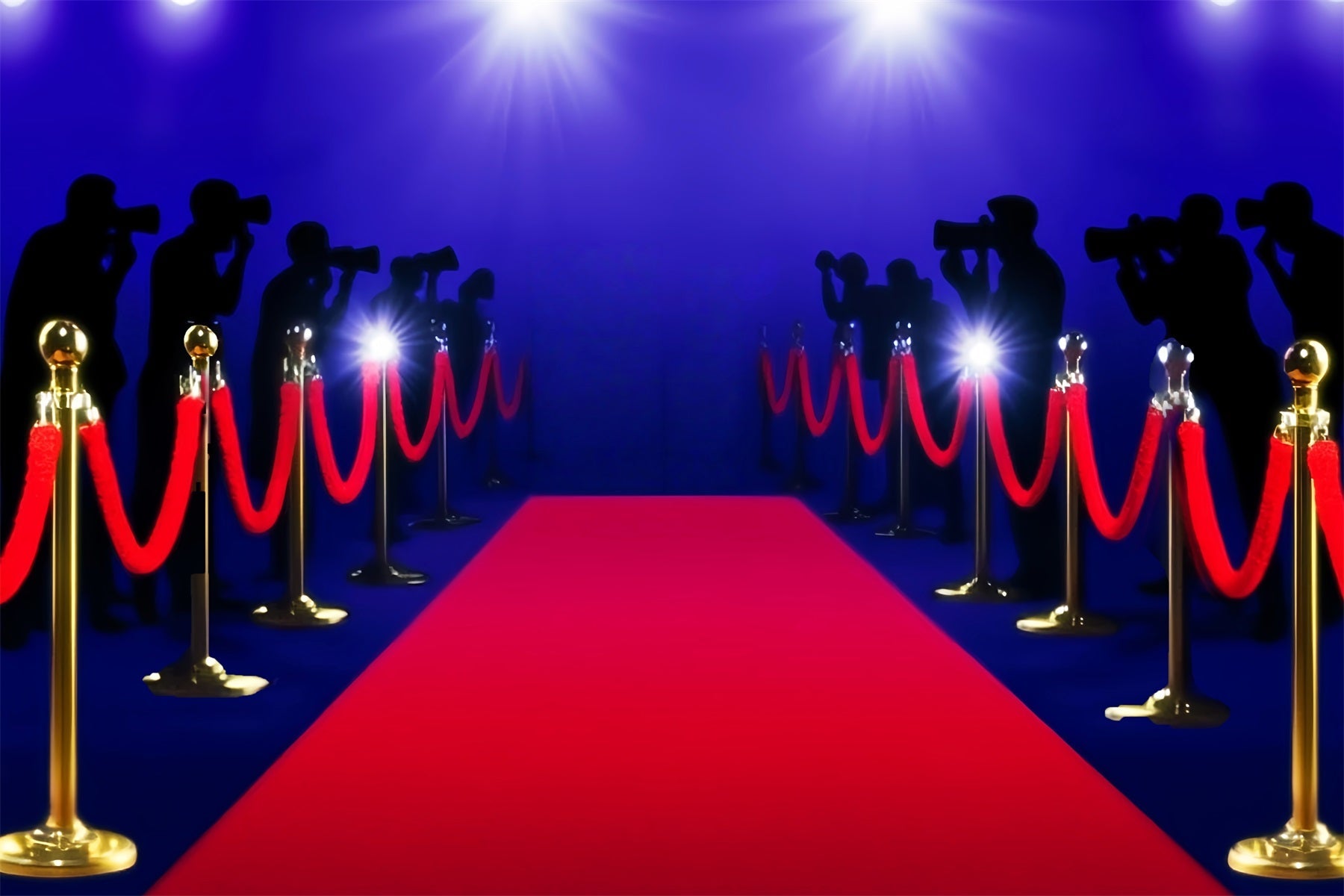 Paparazzi-Foto Hintergrund Heller Scheinwerfer Roter Teppich Hollywood-Foto Hintergrund LXX58-326