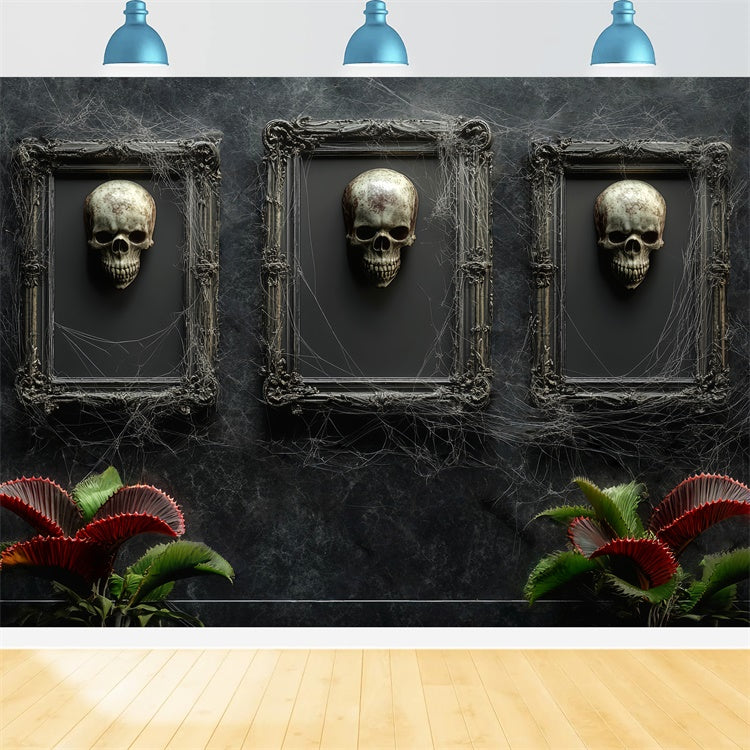 Halloween Wandhintergrund Gothic Skull Gallery Foto Hintergrund LXX58-47