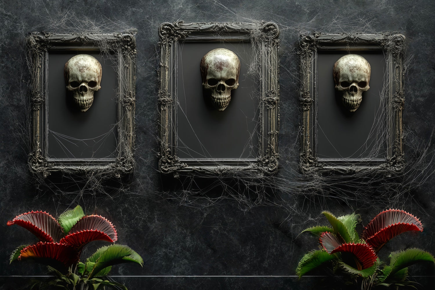 Halloween Wandhintergrund Gothic Skull Gallery Foto Hintergrund LXX58-47