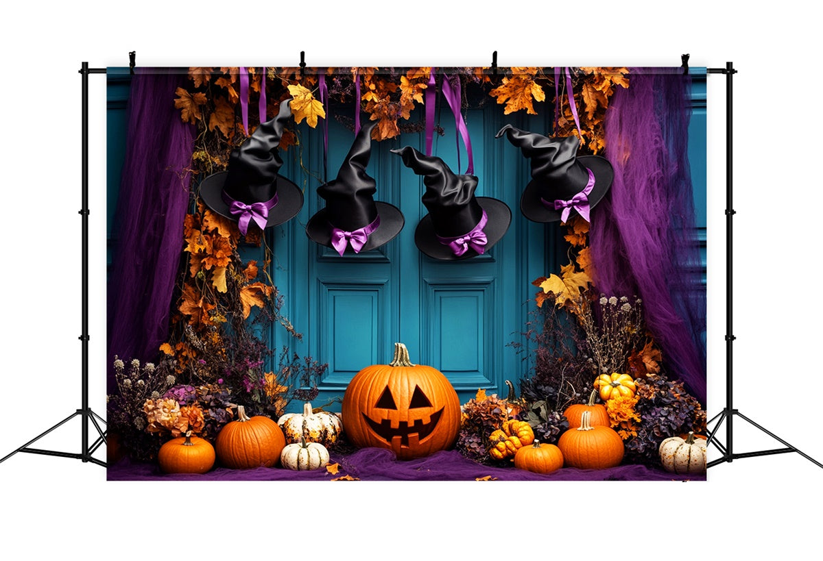 Halloween Backdrops Hexenhut Türöffnung Magische Foto Hintergrund LXX58-50