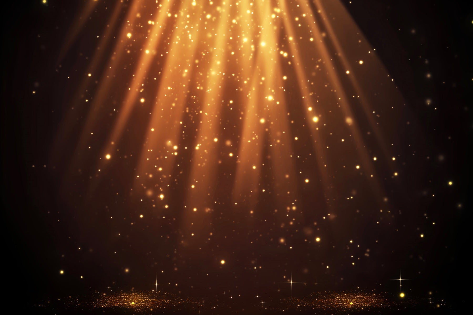 Spotlight-Fotohintergrund Funkelnde goldene Glitzerstrahlen Tanzfotohintergründe LXX59-11