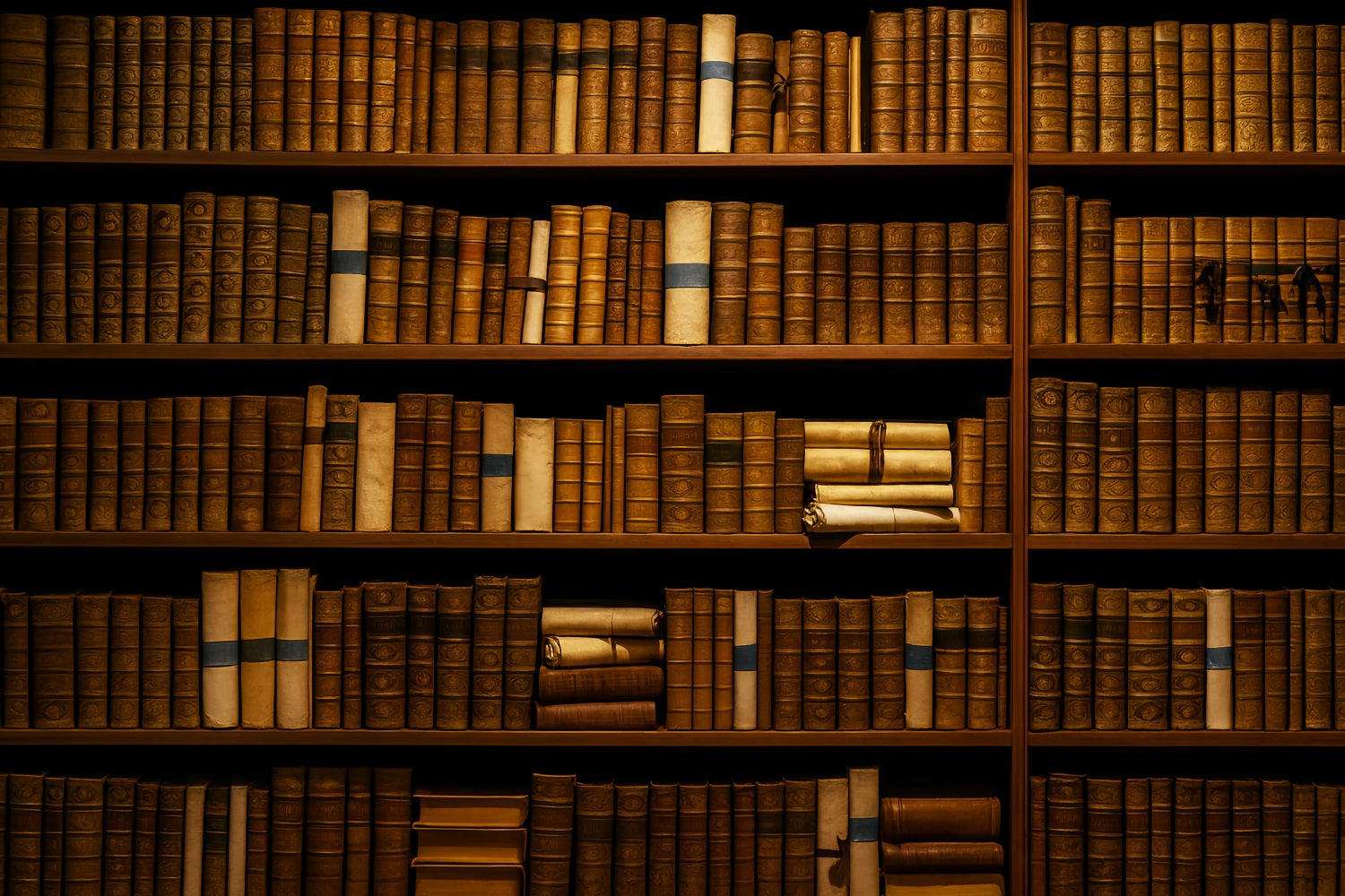 Fotohintergrund für den Schulanfang Vintage-Leder Bibliothek Bücher Schulfoto-Fotohintergrund LXX59-214