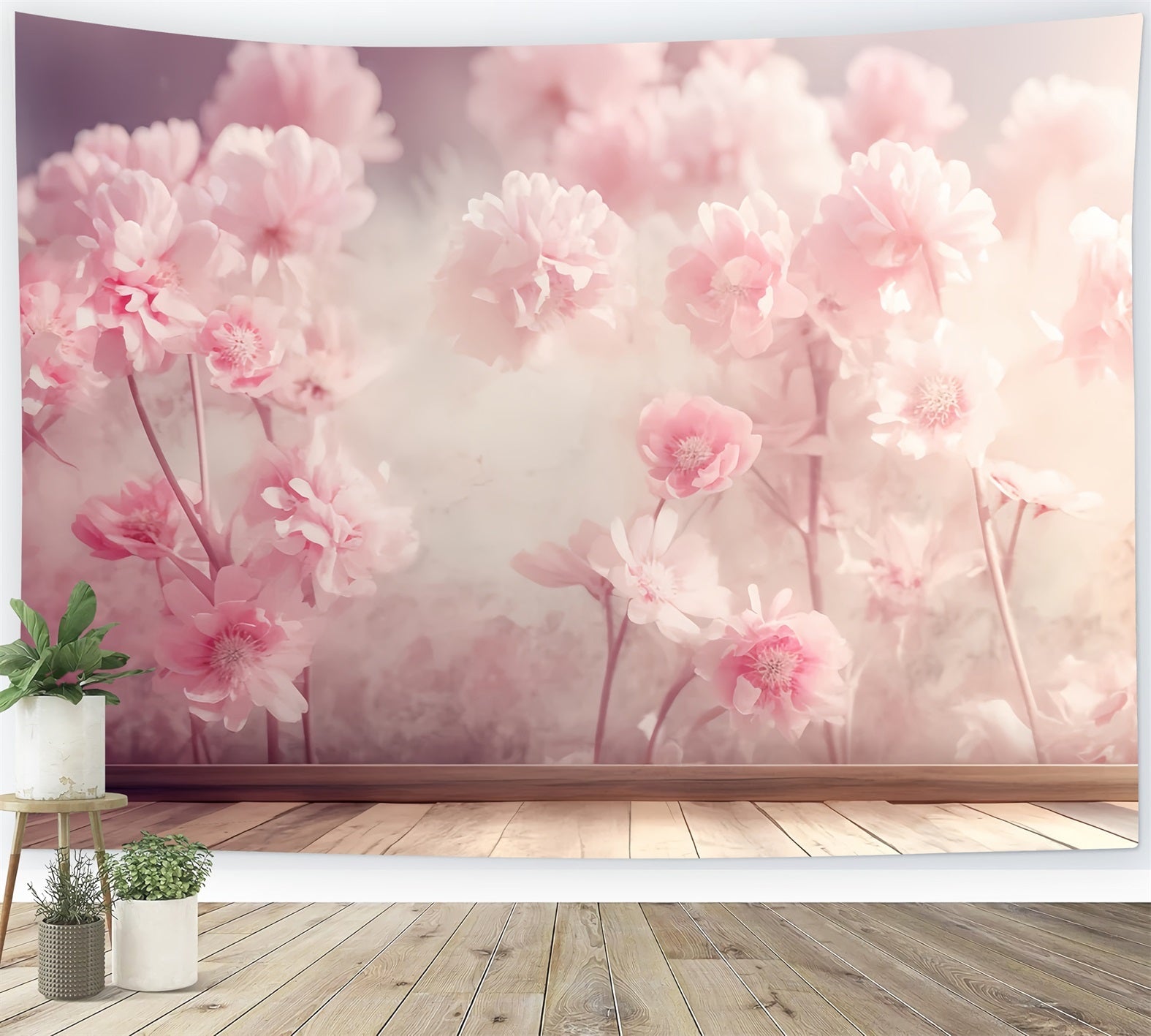 Abstrakter Fotohintergrund Blush Kirschblüte Fotografie Tanzfotohintergrund LXX59-27