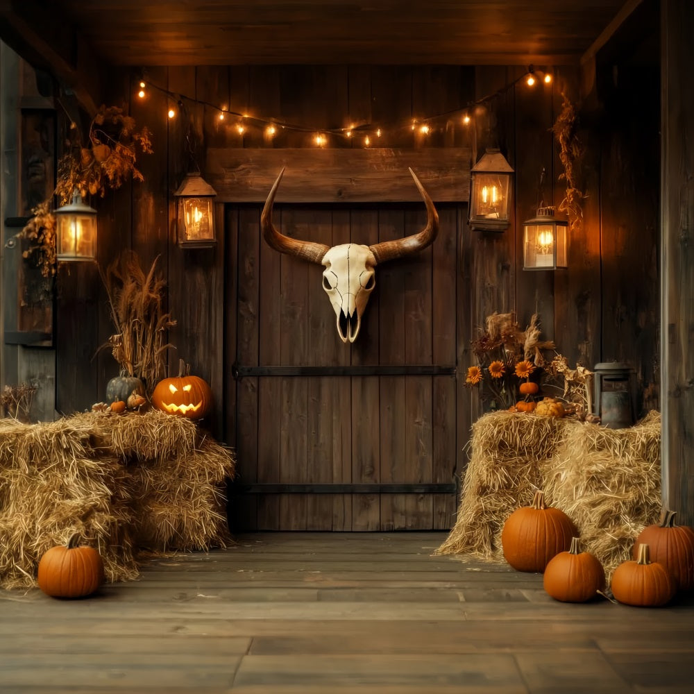 Rustikaler Fotohintergrund Rustikale Ernte Holzscheune Herbst-Fotografie-Studiohintergründe LXX59-278