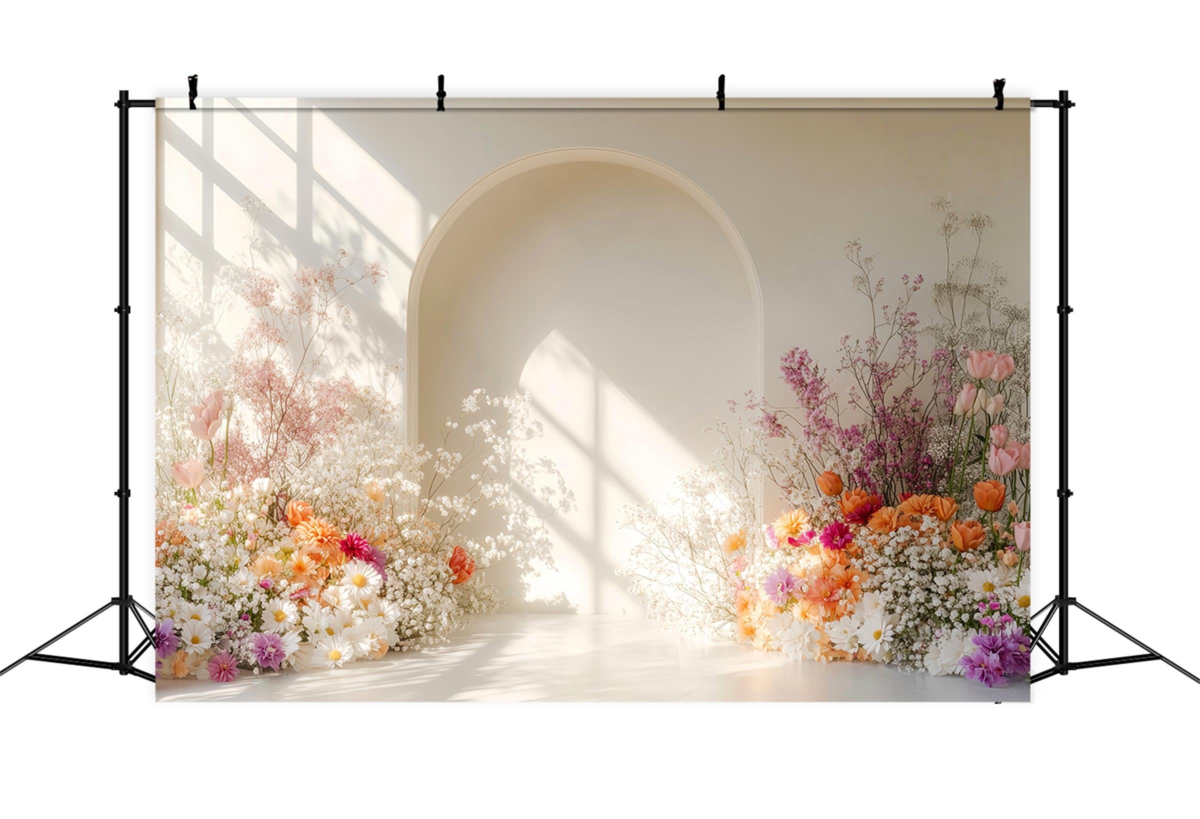 Herbsthintergrund Heller Blumen-Bohemian-Fotohintergrund Herbst-Fotohintergründe LXX59-280