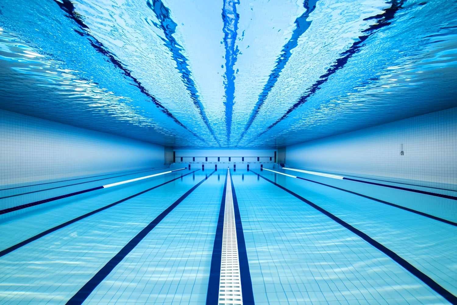Sport-Fotohintergrund Blau Unterwasser Schwimmbahnen Sport-Studiohintergründe LXX59-319