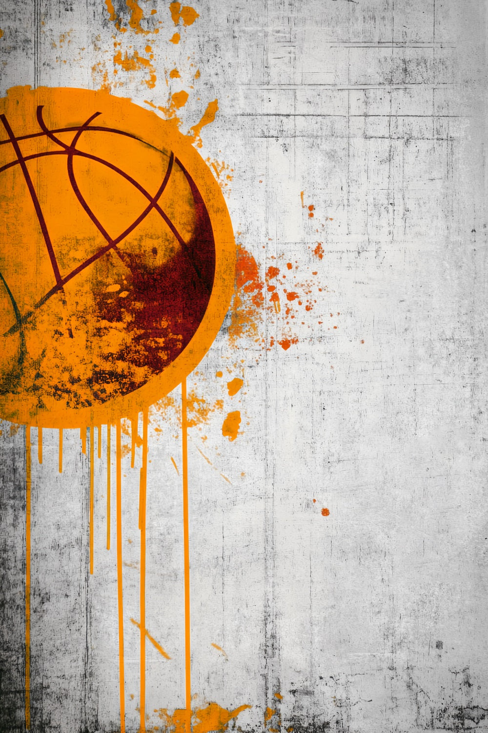 Sport-Fotohintergrund Graffiti-Stil Basketball-Kunst Basketball-Foto-Fotohintergrund LXX59-322
